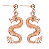 Boucle d'oreille dragon or