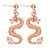 Boucle d'oreille dragon or