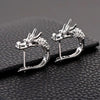 Boucles d'oreilles dragon demi créoles