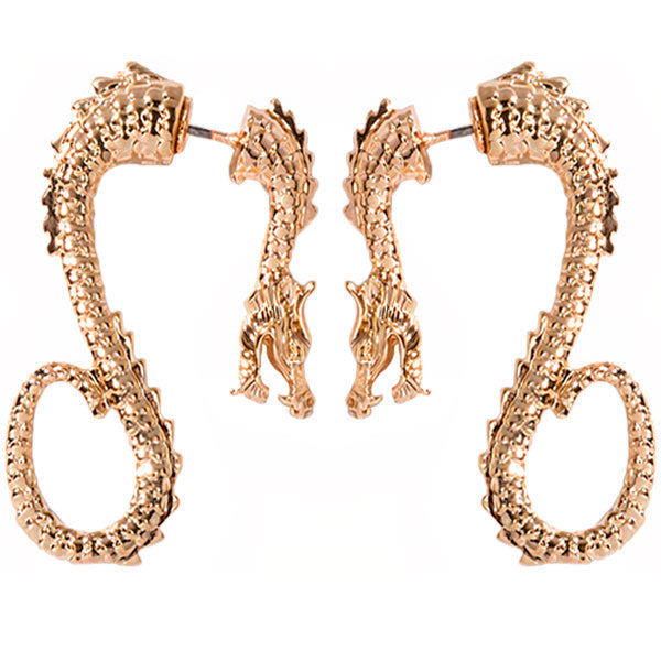 Boucles d'oreilles dragon hippocampe