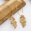 Boucles d'oreilles dragon pendantes