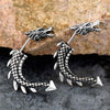 Boucles d'oreilles dragon punk