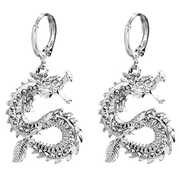 Boucles d'oreilles dragon vintage