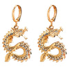 Boucles d'oreilles dragon vintage