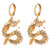 Boucles d'oreilles dragon vintage