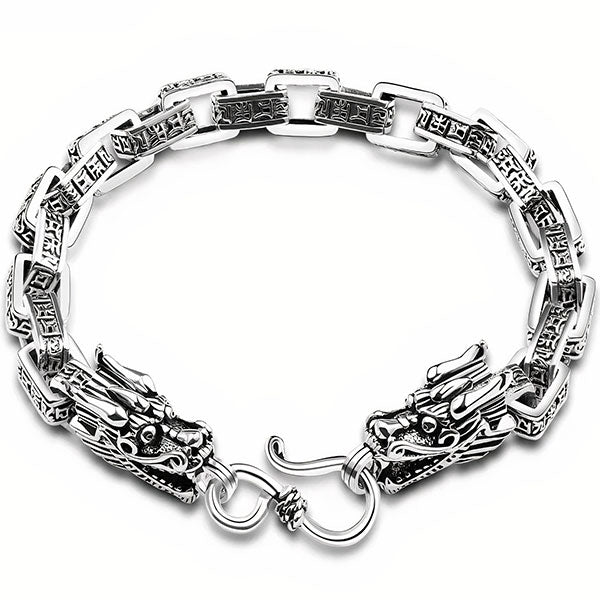 Bracelet argent tête de dragon