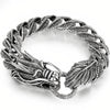Bracelet dragon argent