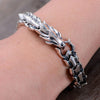 Bracelet dragon homme argent