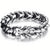 Bracelet dragon homme argent
