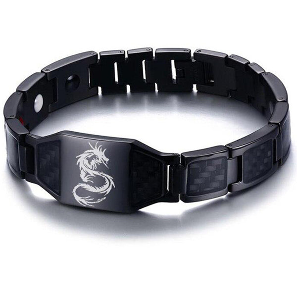 Bracelet Dragon Noir Homme