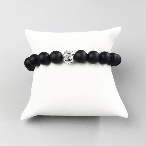 Bracelet Dragon Onyx Noir