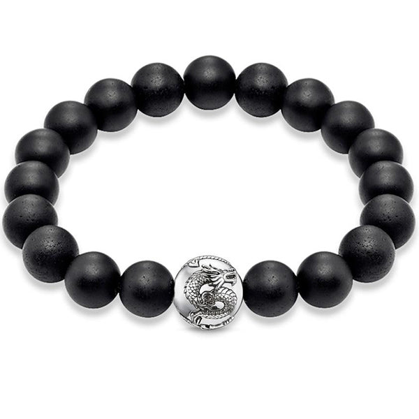 Bracelet Dragon Onyx Noir