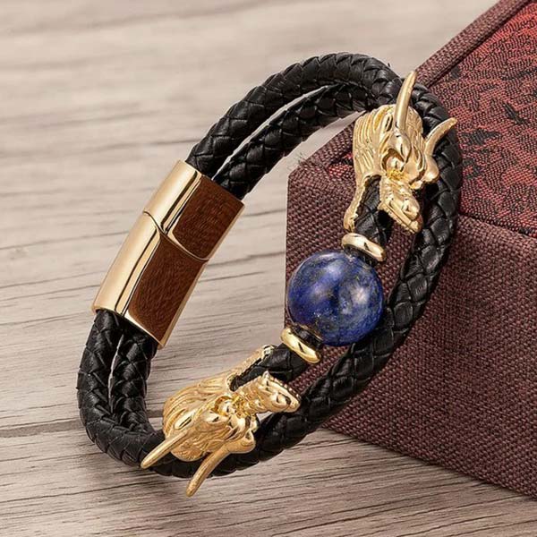 Bracelet dragon pierre naturelle