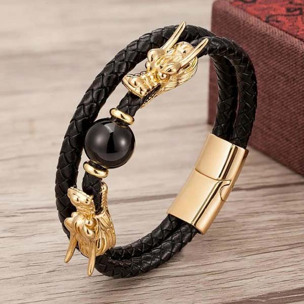 Bracelet dragon pierre naturelle