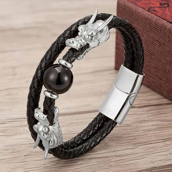 Bracelet dragon pierre naturelle