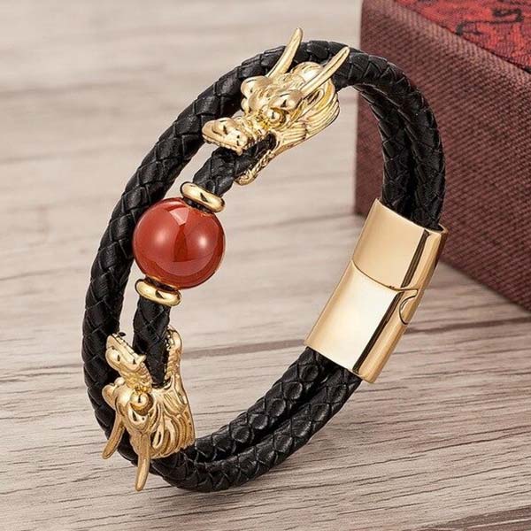 Bracelet dragon pierre naturelle