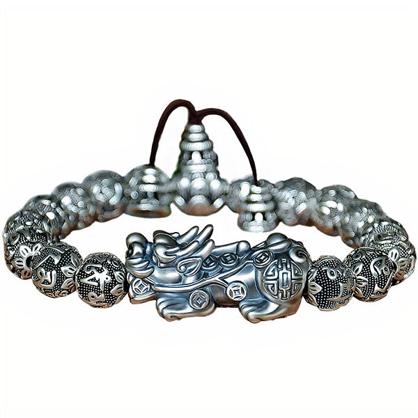 Bracelet Dragon Pixiu Argenté
