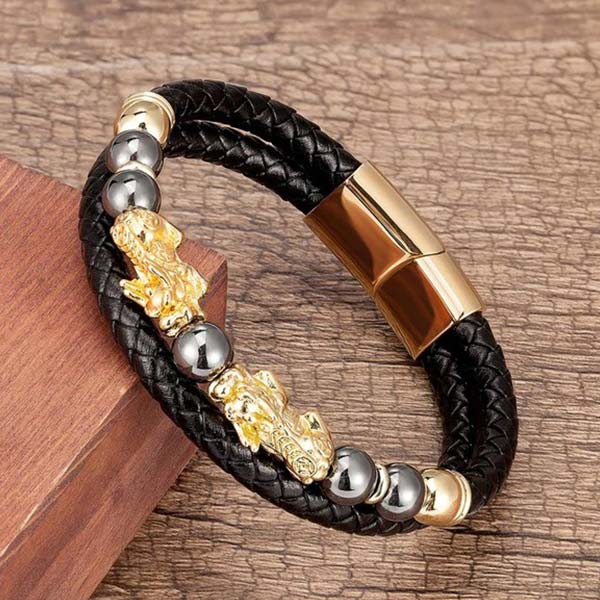 Bracelet dragon pixiu porte-bonheur