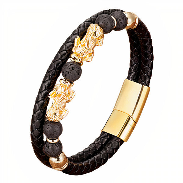 Bracelet dragon pixiu porte-bonheur