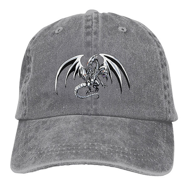 Casquette Dragon Blanc Aux Yeux Bleus