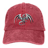Casquette Dragon Blanc Aux Yeux Bleus
