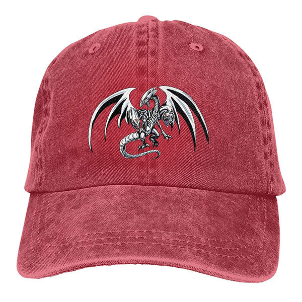 Casquette Dragon Blanc Aux Yeux Bleus