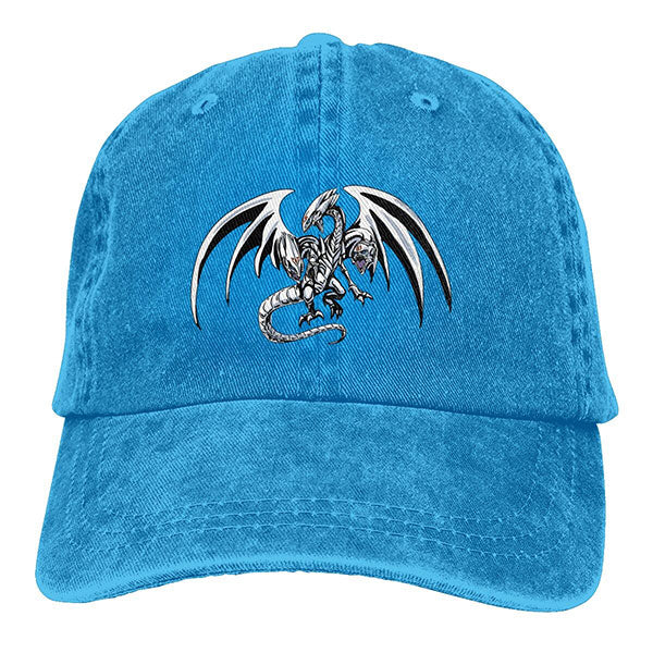 Casquette Dragon Blanc Aux Yeux Bleus