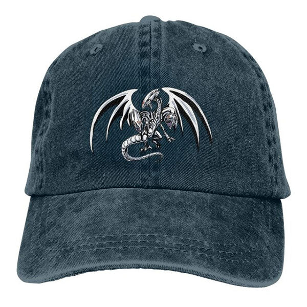 Casquette Dragon Blanc Aux Yeux Bleus