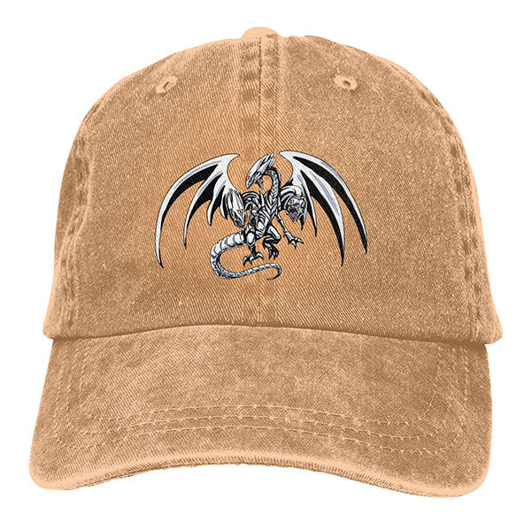 Casquette Dragon Blanc Aux Yeux Bleus
