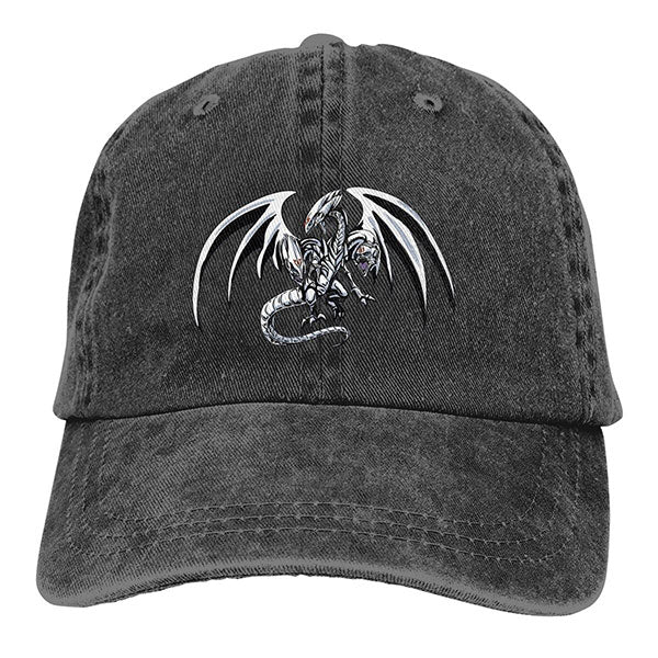 Casquette Dragon Blanc Aux Yeux Bleus