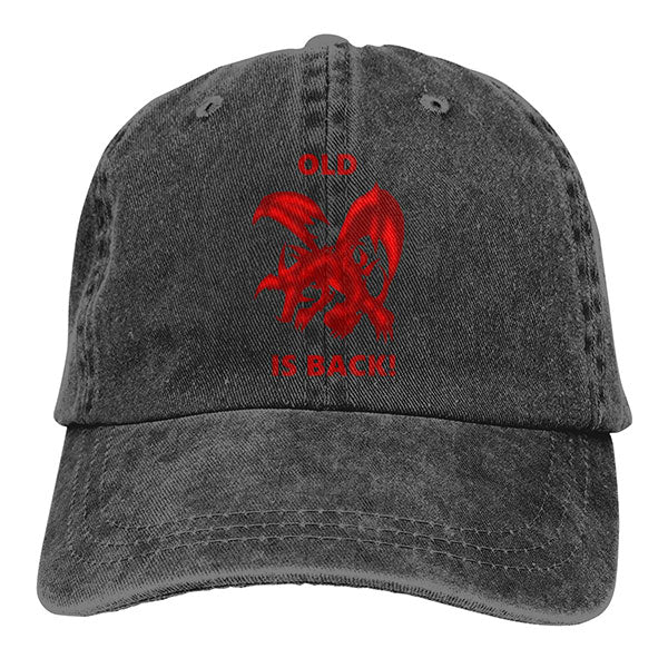 Casquette Dragon Noir Aux Yeux Rouges