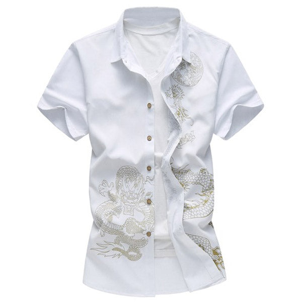 Chemise Avec Motif Dragon