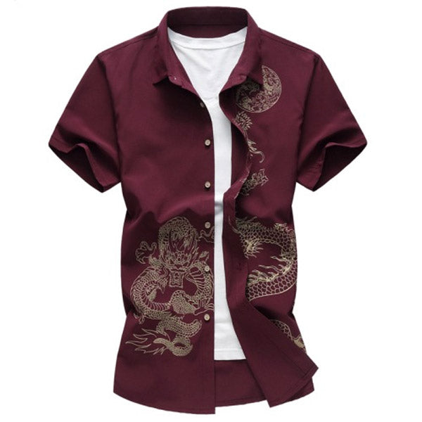 Chemise Avec Motif Dragon
