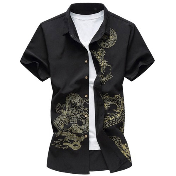 Chemise Avec Motif Dragon