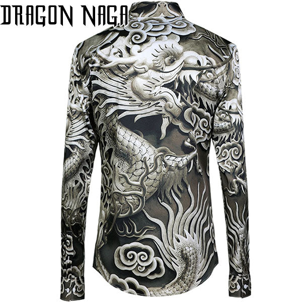 Chemise Dragon gris