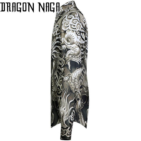 Chemise Dragon Gris