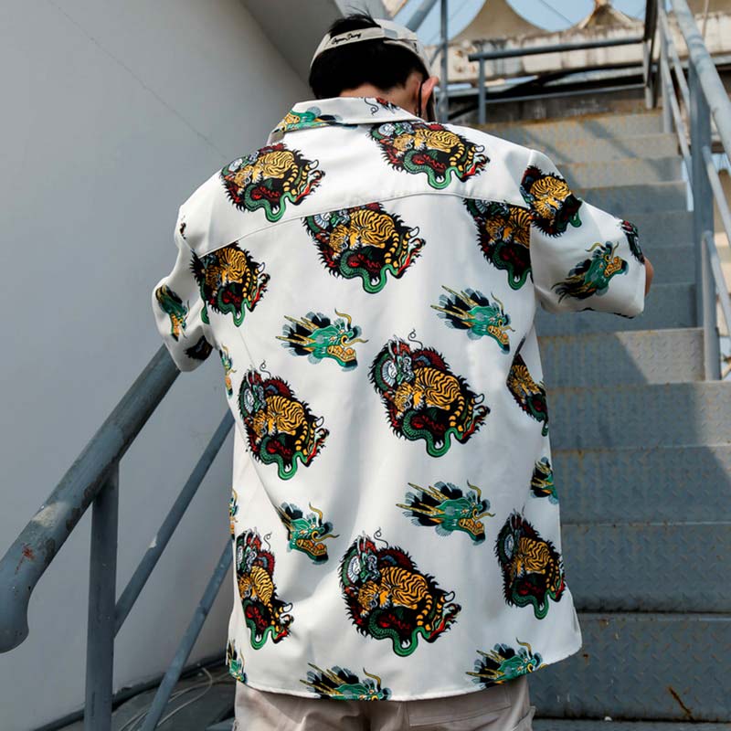 Chemise dragon Hawaï