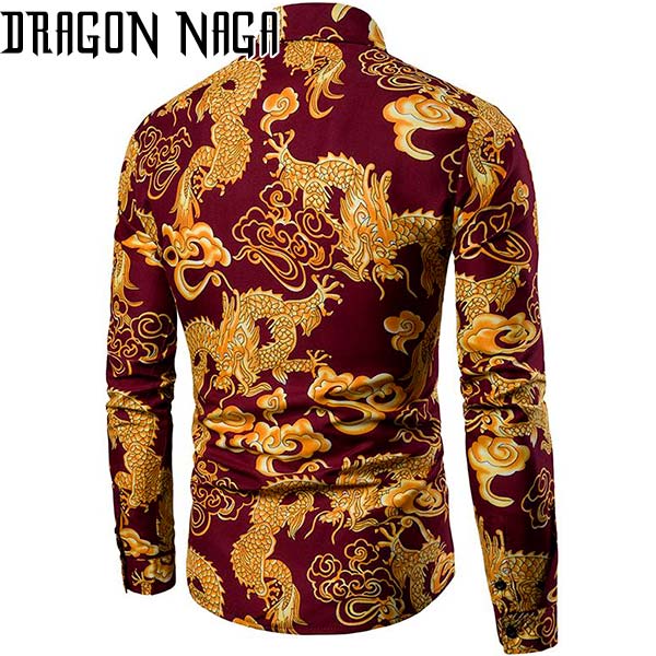 Chemise Dragon Orange