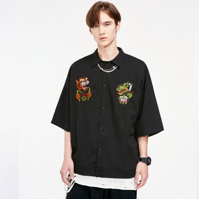 Chemise dragon tigre chinois