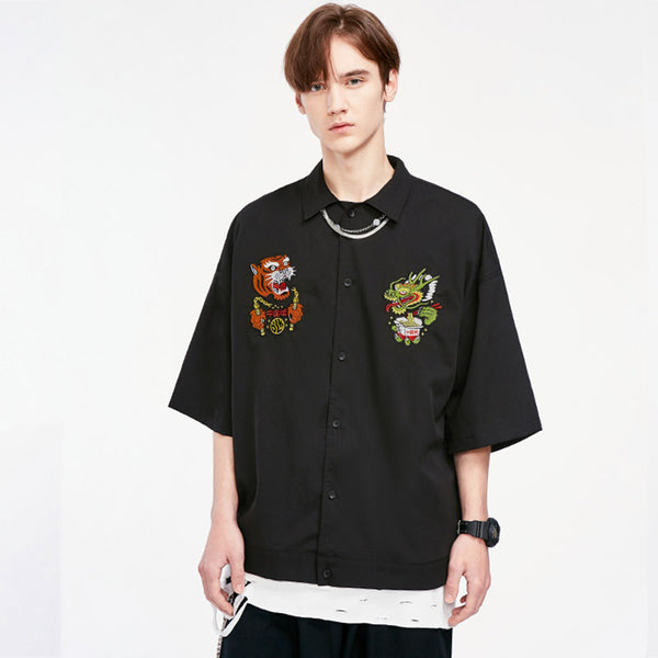 Chemise dragon tigre chinois