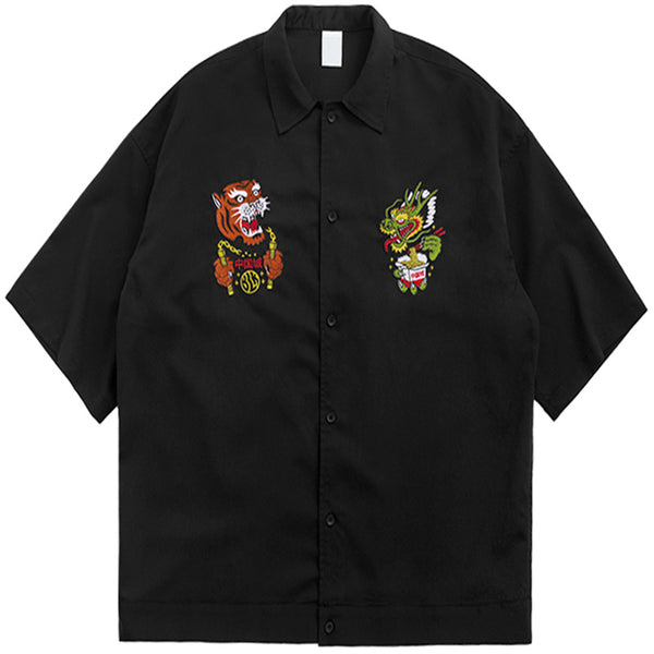 Chemise dragon tigre chinois