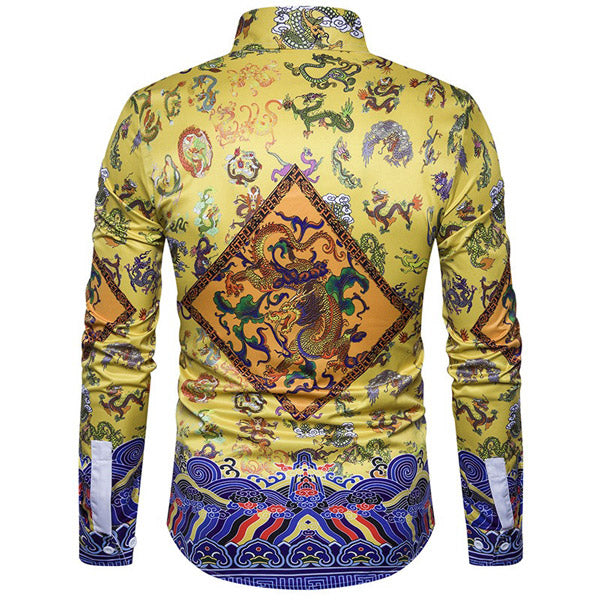Chemise homme avec dragon