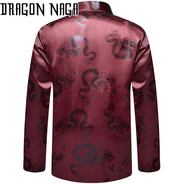 Chemise Kung Fu Homme rouge