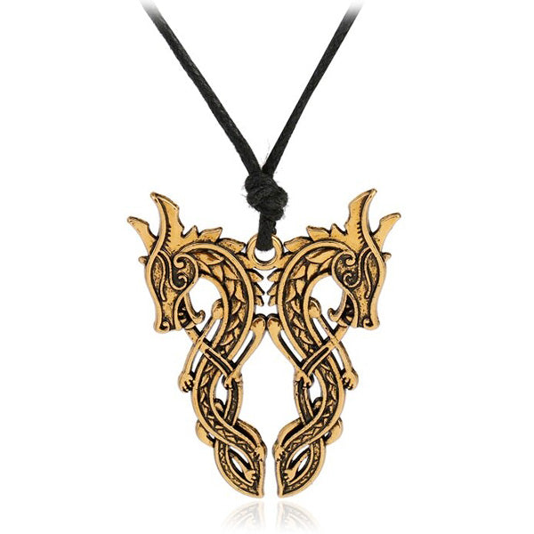 Collier avec tête de dragon
