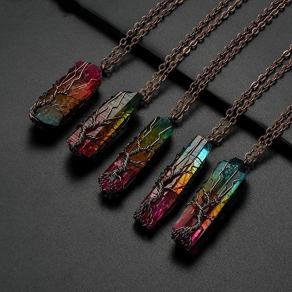 Collier chakra pierre naturelle