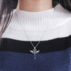 Collier chat argent