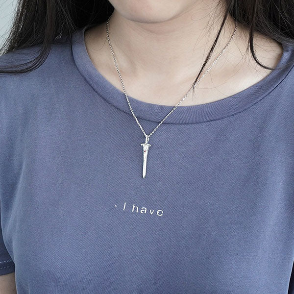 Collier Dragon Chevalier Dragon (Argent)