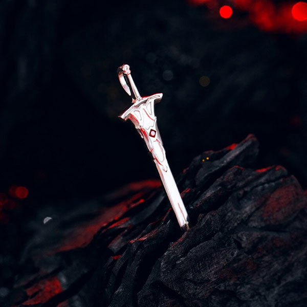 Collier Dragon Chevalier Dragon (Argent)