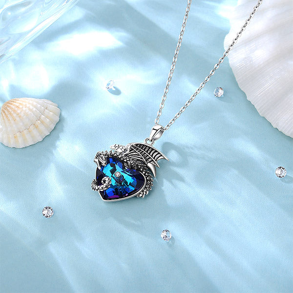 Collier Coeur Bleu