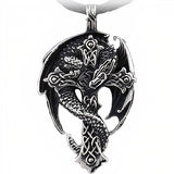 Collier Croix Avec Dragon